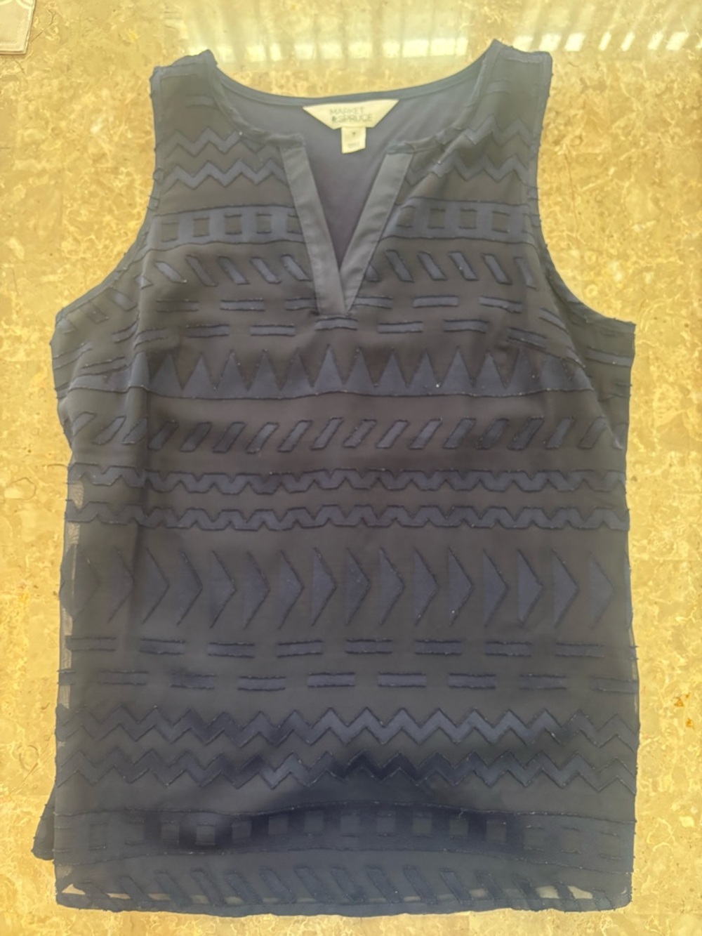 Blue tank top small